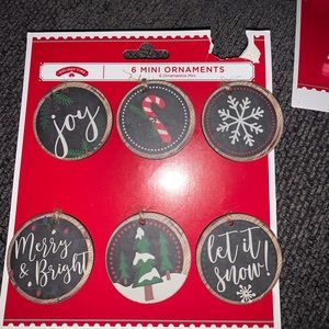 Mini farmhouse Christmas ornaments